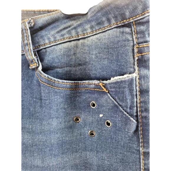 Rhythm + Rose Medium Wash Blue Denim Skinny Jeans Women's Size 14 - Picture 3 of 7